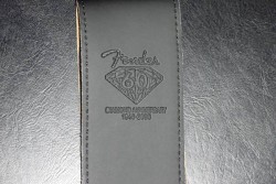 Fender Black Leather 2.5 Wide Guitar Strap